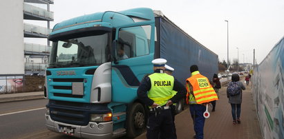 Policja kontroluje ciężarówki na Morenie!