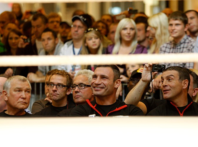 Trening Adamka oglądał Kliczko