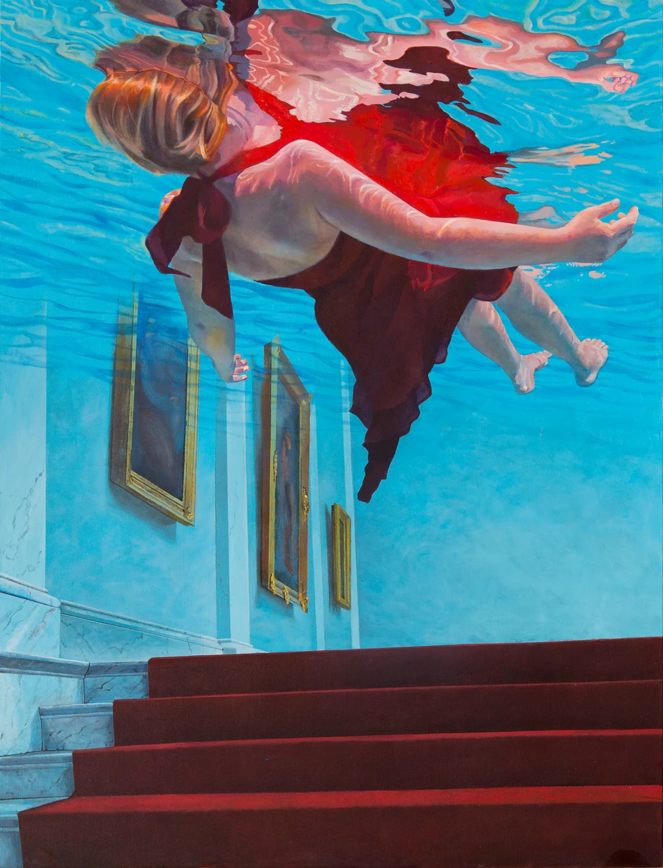 Muzej, 2017, 150x115 cm, ulje na platnu