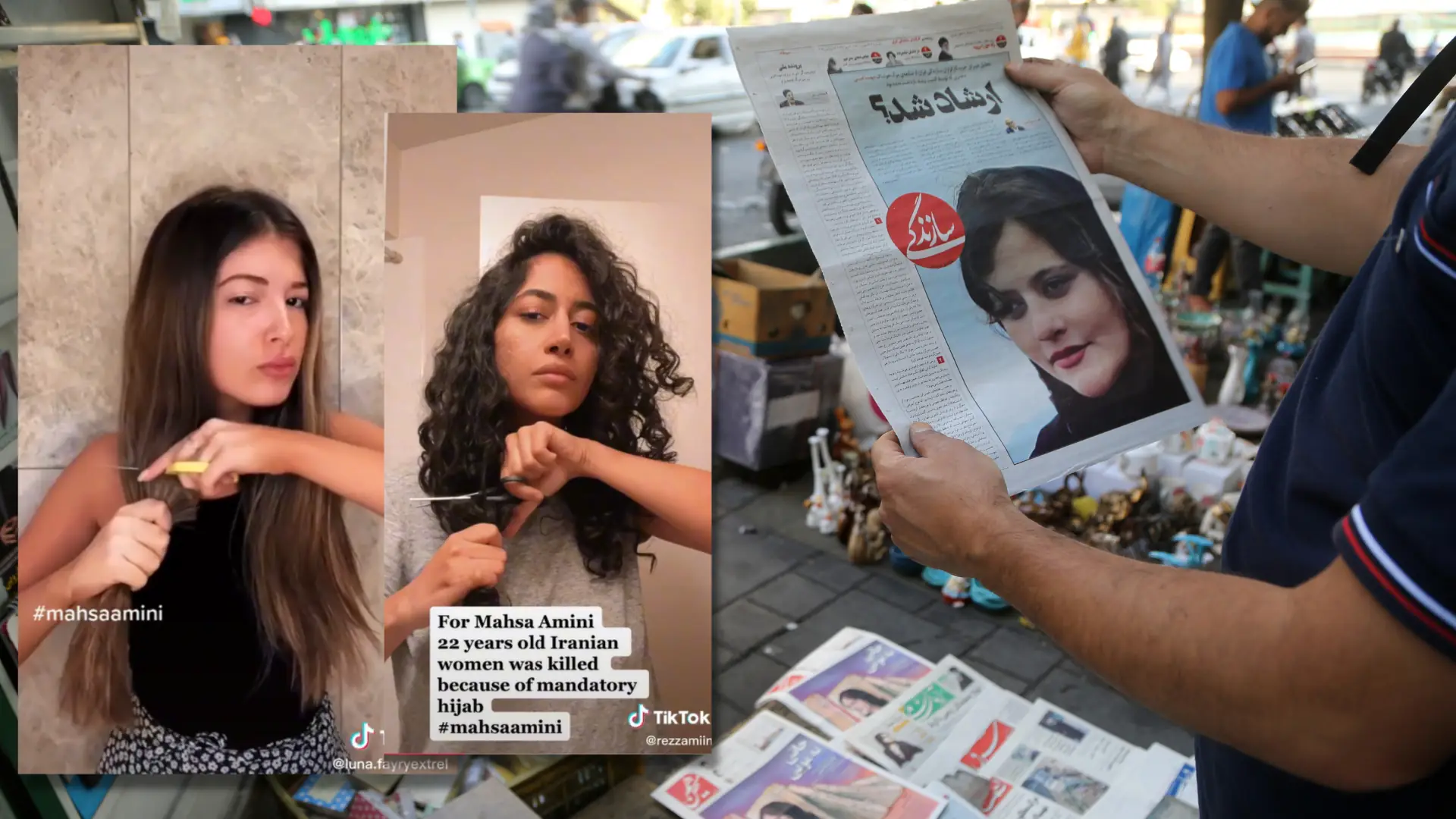 Obcinają włosy i palą hidżaby. Iranki protestują po tragicznej śmierci 22-letniej Mahsy Amini