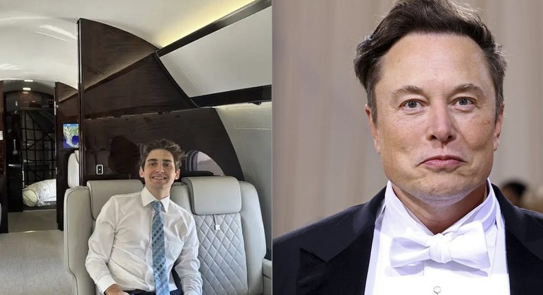 Jack Sweeney and Elon Musk.Jack Sweeney/Getty Images