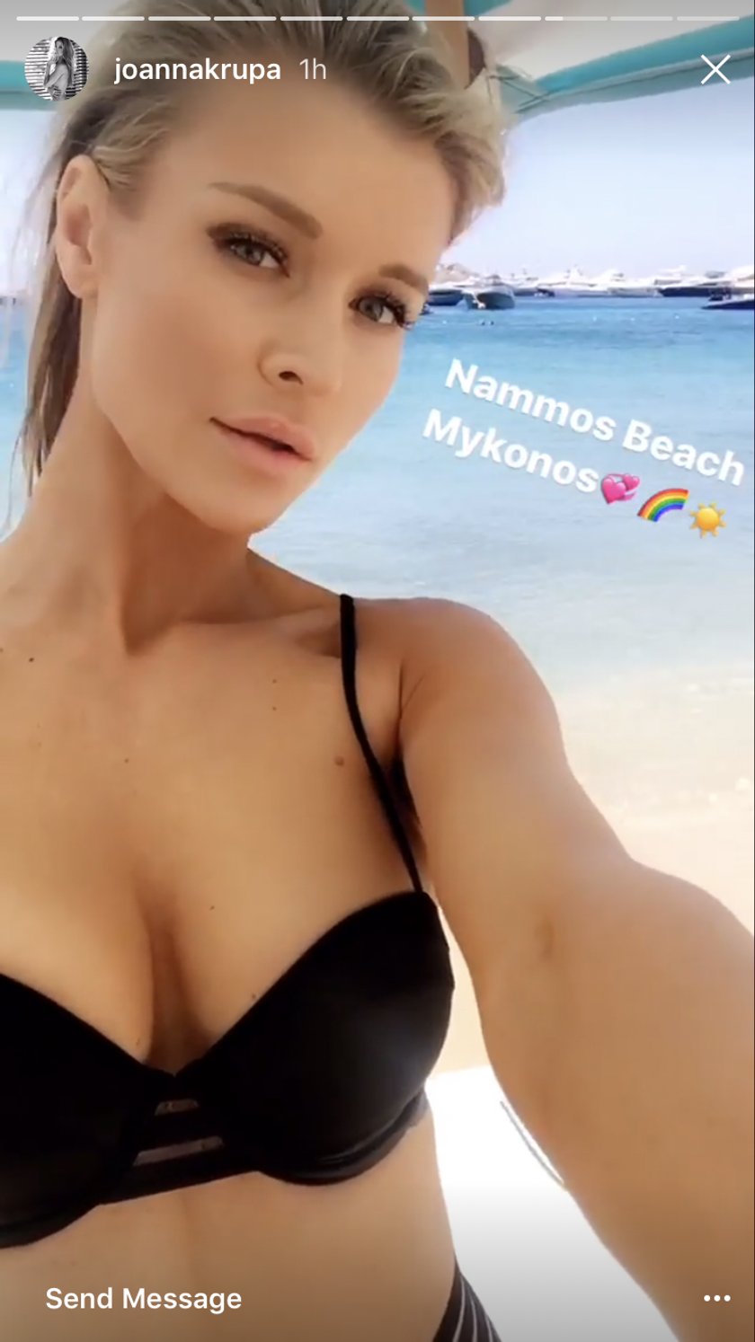 Joanna Krupa na wakacjach