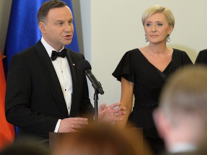 Andrzej Duda i Agata Kornhauser-Duda