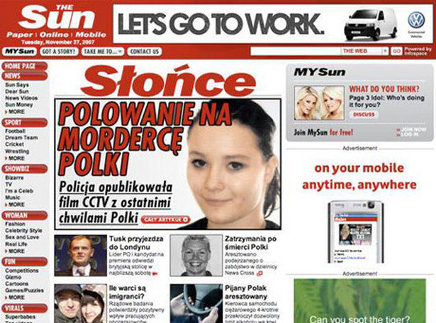 Brytyjski tabloid pisze po polsku