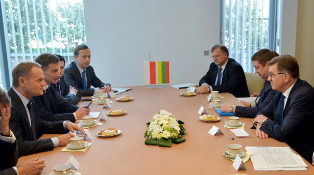 Premier Donald Tusk i premier Litwy Algirdas Butkevicius. Fot. PAP/Radek Pietruszka
