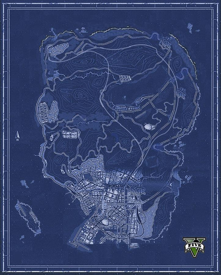 Grand Theft Auto V - nieoficjalna mapa