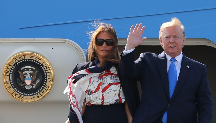 Donald i Melania Trump w Wielkiej Brytanii