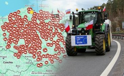 Protest rolników 20 marca. Oto 580 blokad. Nowa MAPA, objazdy i utrudnienia