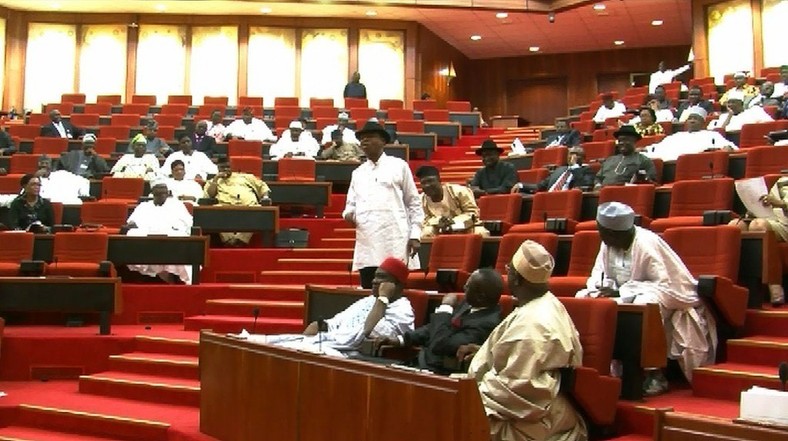 The Nigerian Senate during plenary 