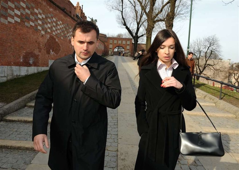 Marta Kaczyńska i Marcin Dubieniecki na Wawelu. ZDJĘCIA