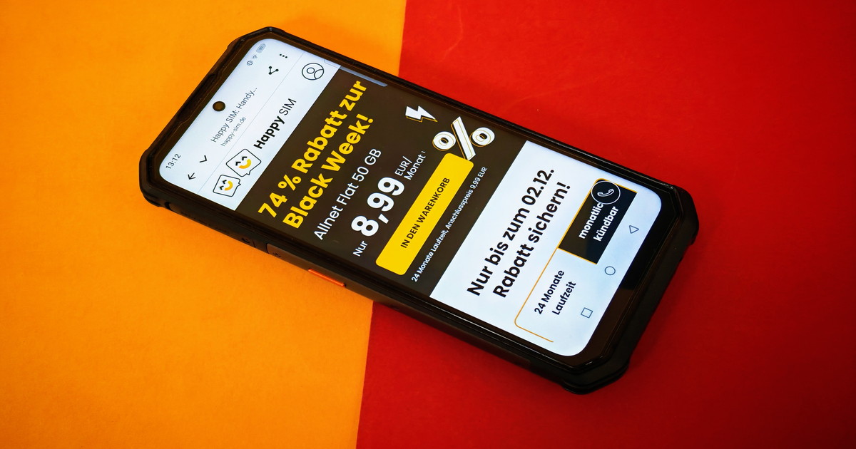Black Week Deal von Happy SIM: 5G Tarife mit Freimonaten und ...