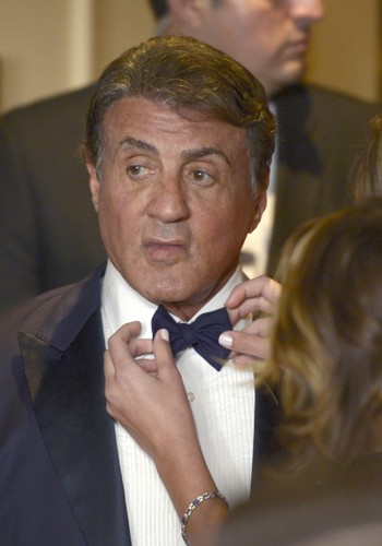 Sylvester Stallone pod czujnym okiem żony