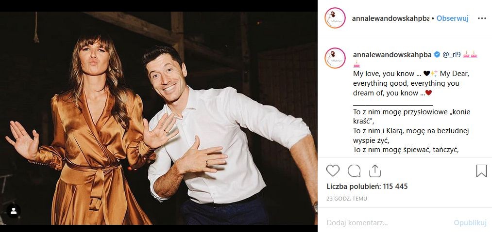 Anna i Robert Lewandowscy