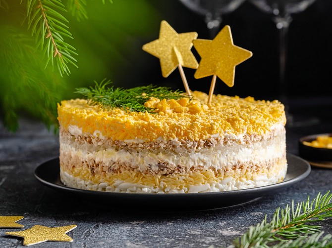 Mimoza, malo drugačija omiljena salata