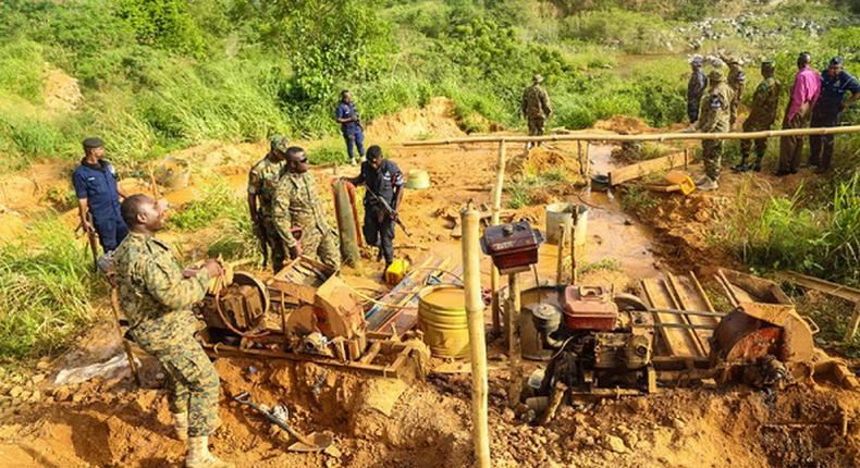 Galamsey: Gov’t says excavators seized by task force have vanished