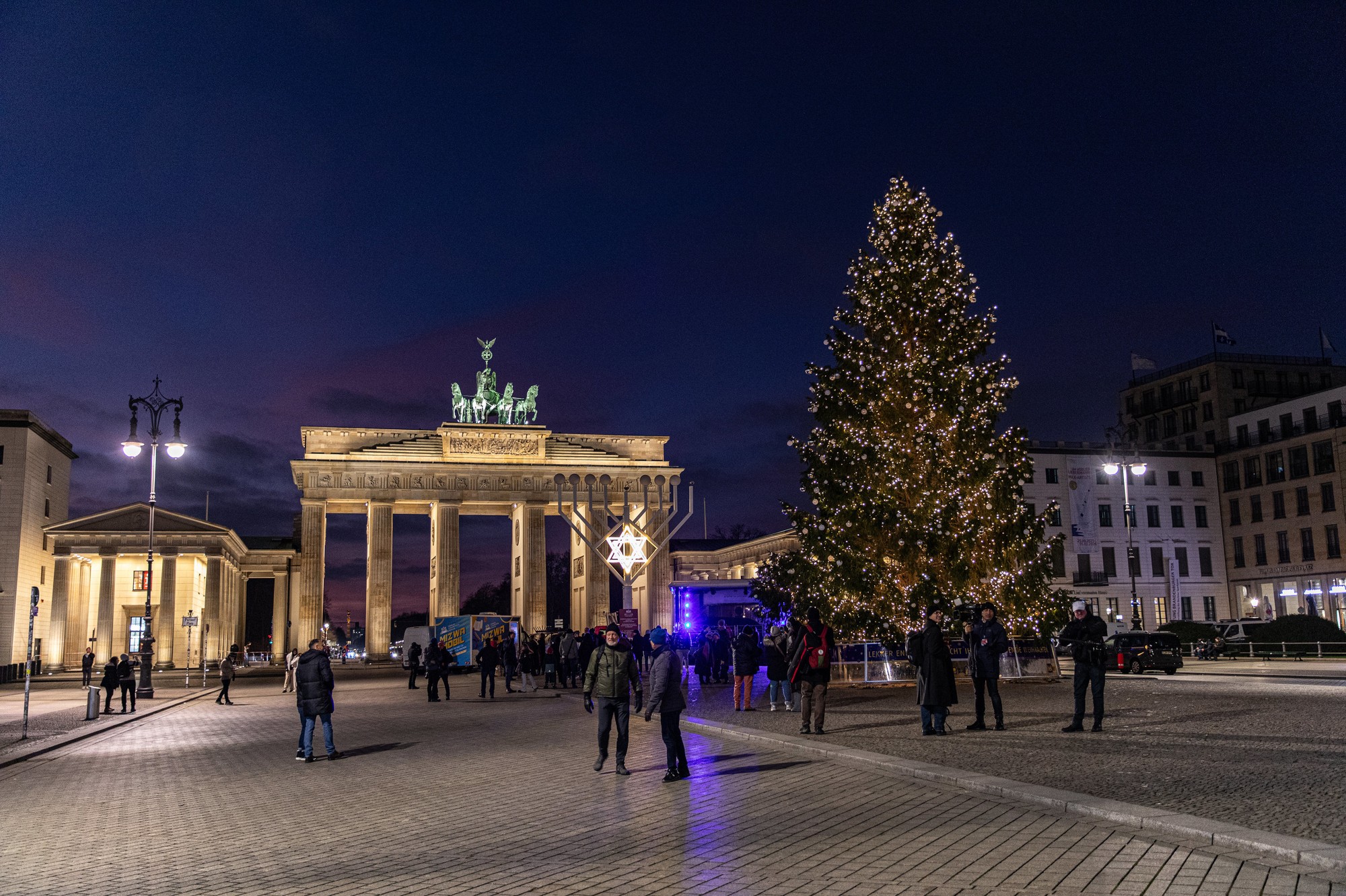 Vianočný stromček v Berlíne.