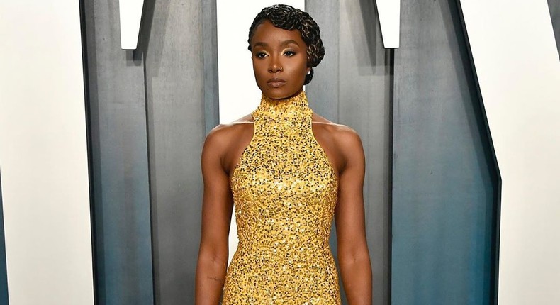 Kiki Layne at Vanity Fair Oscar Party 2020 [Getty Images]