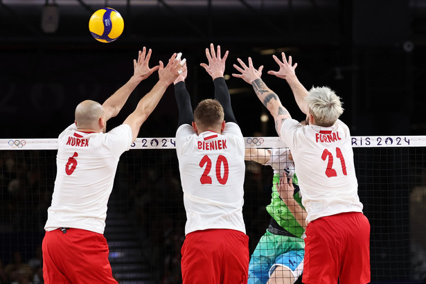 Tine Urnaut - Mateusz Bieniek (w środku), Tomasz Fornal (z prawej) and Bartosz Kurek (z lewej)