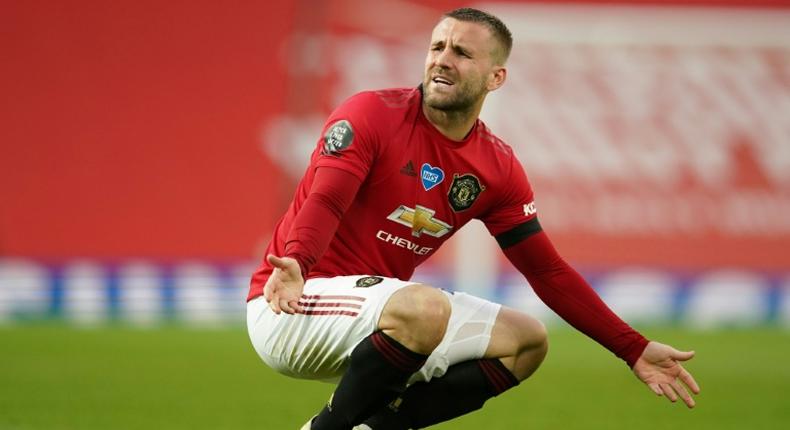 Manchester United defender Luke Shaw is out of action after suffering an injury at Everton