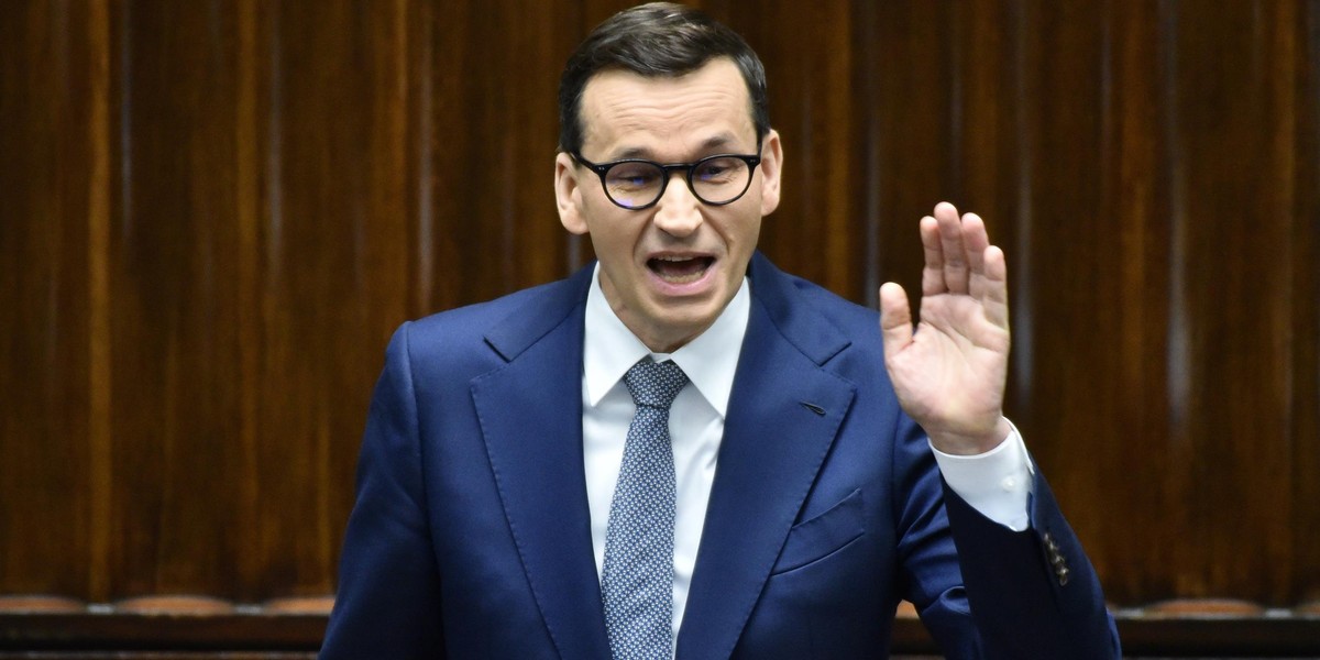 Były premier Mateusz Morawiecki. 