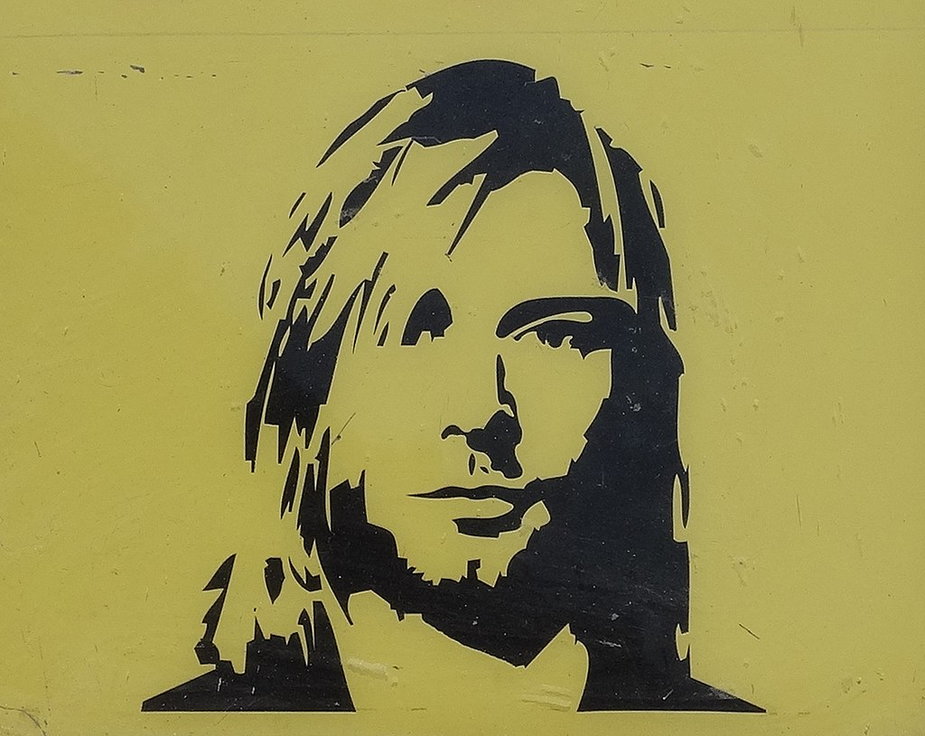 Portret Kurta Cobaina (fot. Adam Jones)