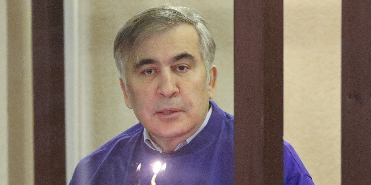 Micheil Saakaszwili — zdjęcie z marca 2022 r.