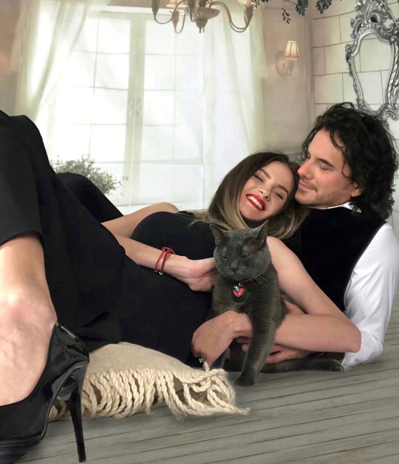 Herec Mario Cimarro a Broňa Gregušová. 