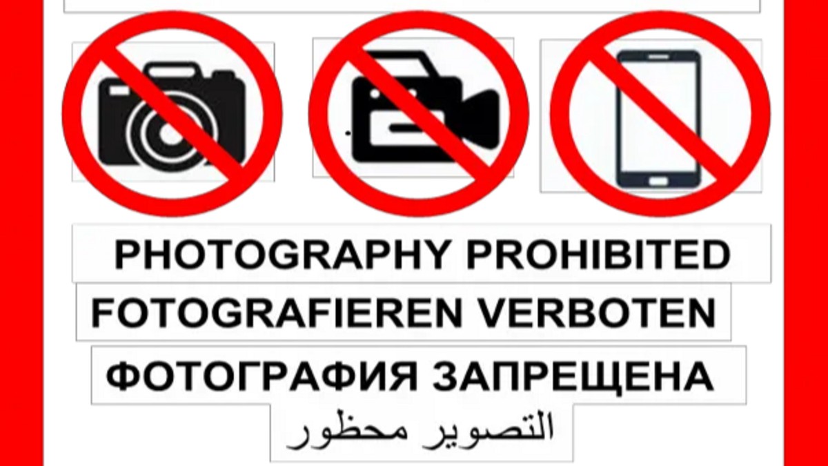 zakaz fotografowania