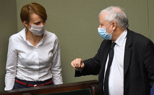 Jadwiga Emilewicz i Jarosław Kaczyński