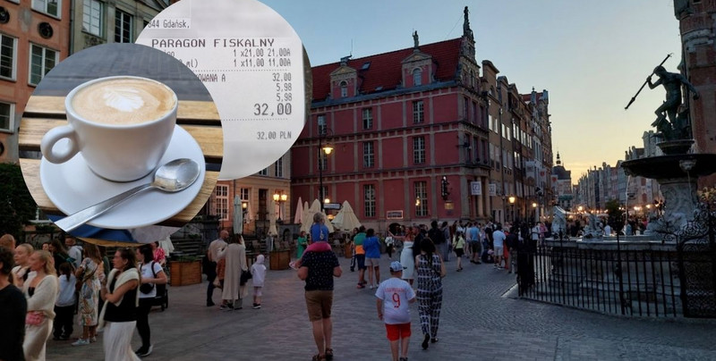 Pokazała cenę kawy i wody w Gdańsku. "Trzy razy drożej niż we Włoszech"