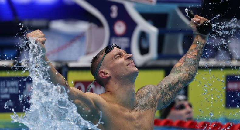 Caeleb Dressel is mounting his comeback at the 2024 Olympics in Paris; the athlete already has seven Olympic gold medals and is considered one of the world's fastest swimmers.Al Bello/Getty Images