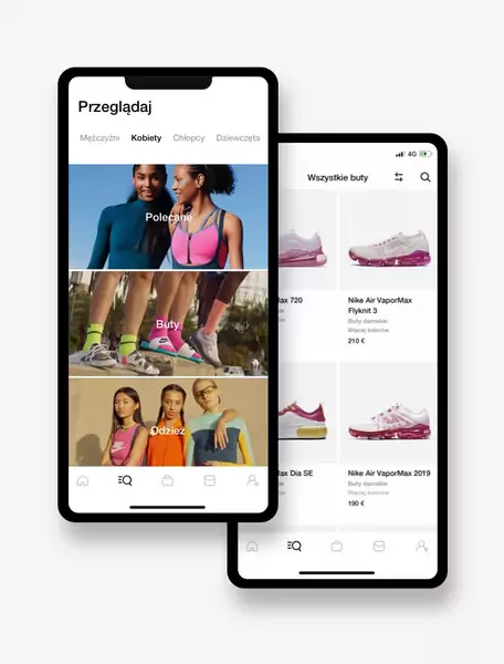 Dostęp do premierowych modeli w Nike App