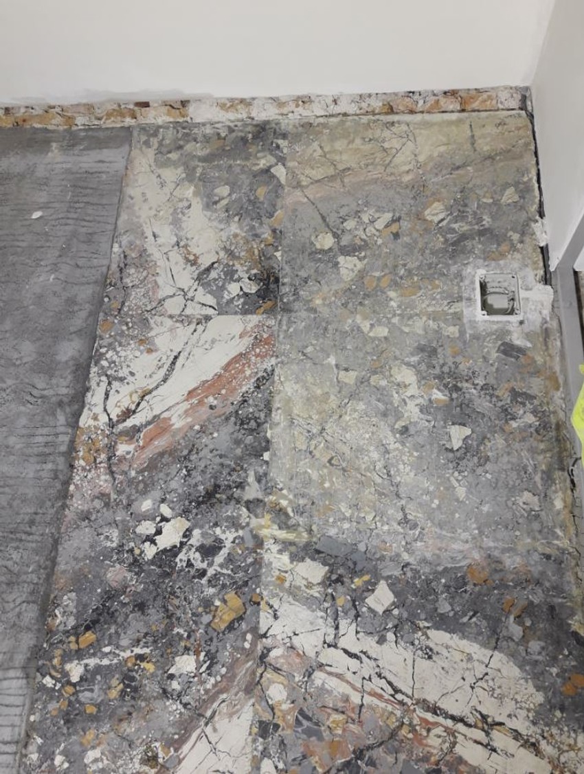 Zid obrađen štuko mermerom