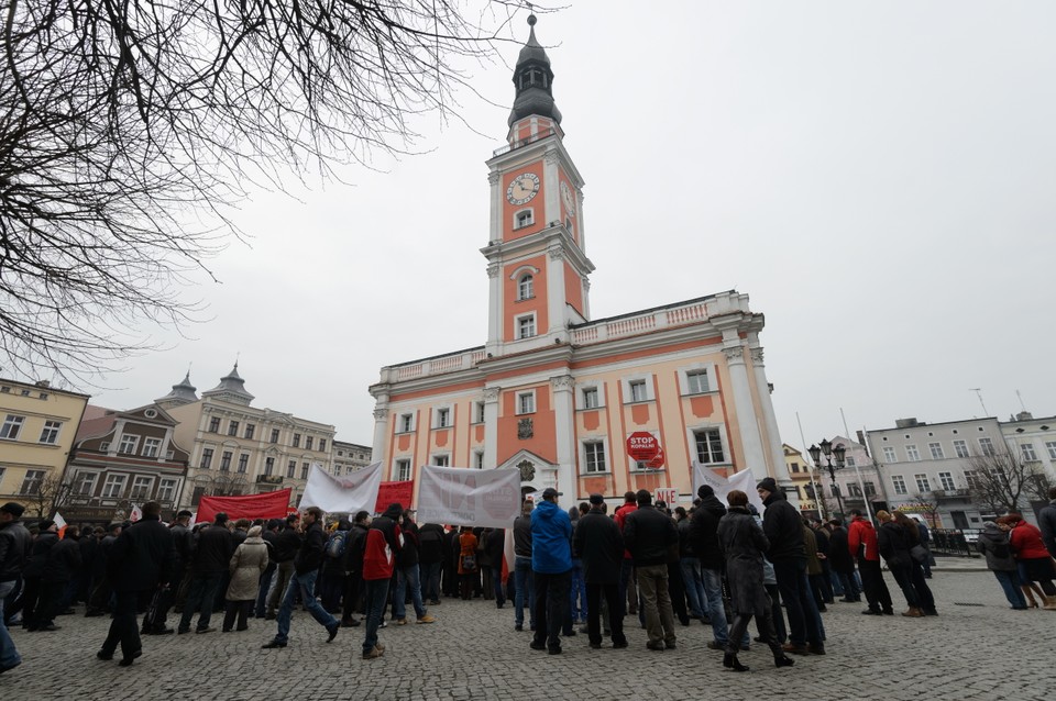 Protest mieszkańców w Lesznie. Nie chcą kopalni