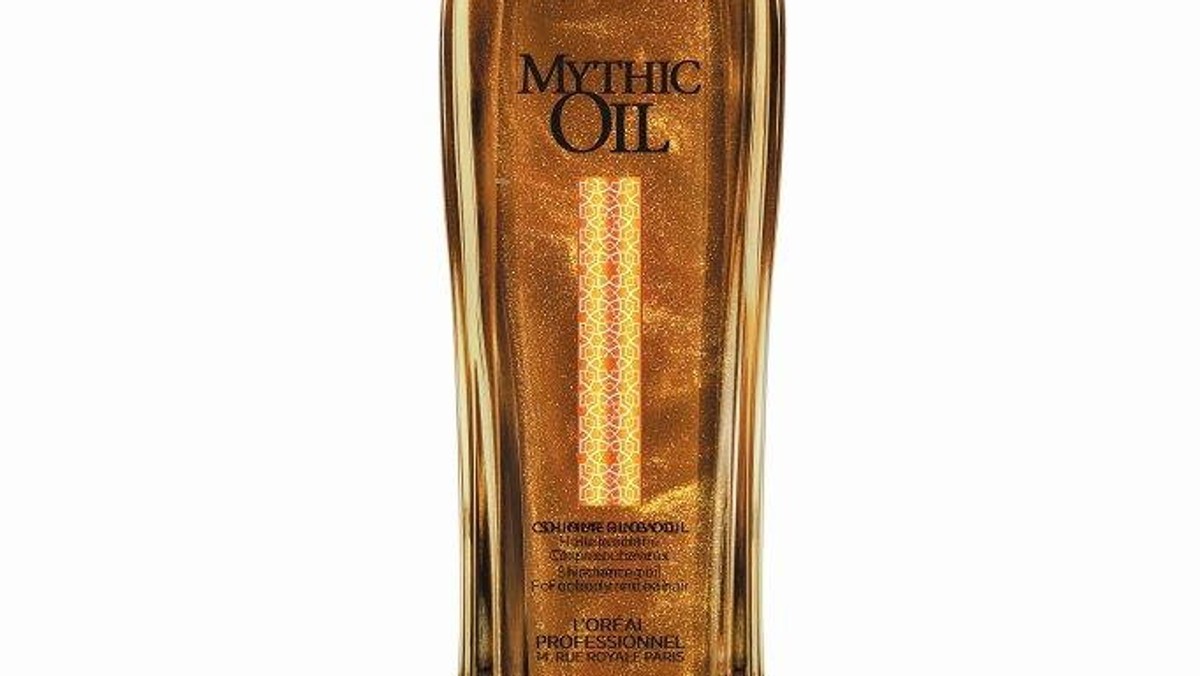 Do salonów fryzjerskich została wprowadzona nowość w gamie kultowych olejków Mythic Oil L`Oréal Professionnel - Shimmering Oil. To olejek ze złotymi drobinkami, przeznaczony zarówno do włosów, jak i do ciała.