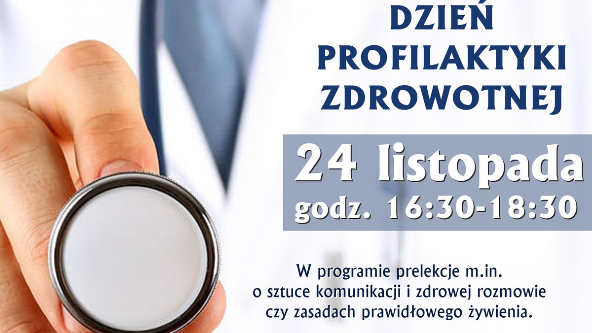 Już w piątek, 24 listopada (godz. 16.30-18.30) w żorskim Hospicjum im. Jana Pawła II odbędzie się Dzień Profilaktyki Zdrowotnej. W programie m.in. prelekcje przygotowane przez pracowników placówki oraz bezpłatne konsultacje i badania.