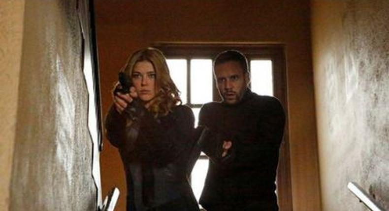  Adrianne Palicki as Bobbi Morse and Nick Blood as  Lance Hunter in 'Marvel's Most Wanted'