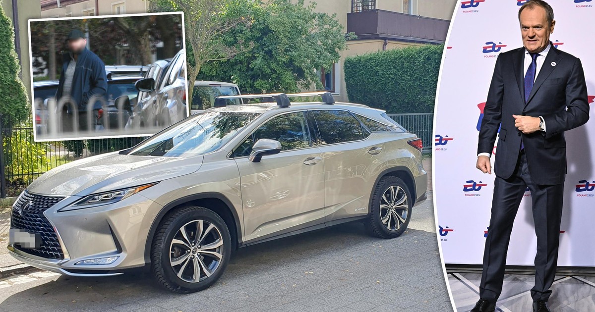 Skradziony lexus Tuska. Auto wróciło pod dom premiera w Sopocie