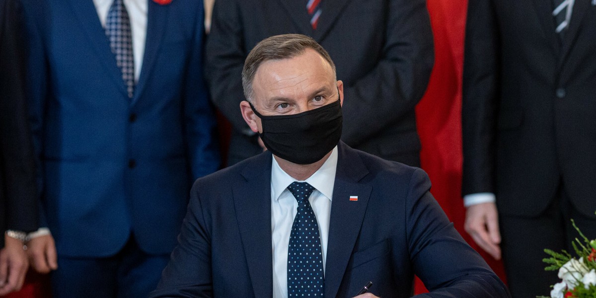 Andrzej Duda podpisał Polski Ład 16 listopada 2021 (zdjęcie ilustracyjne).