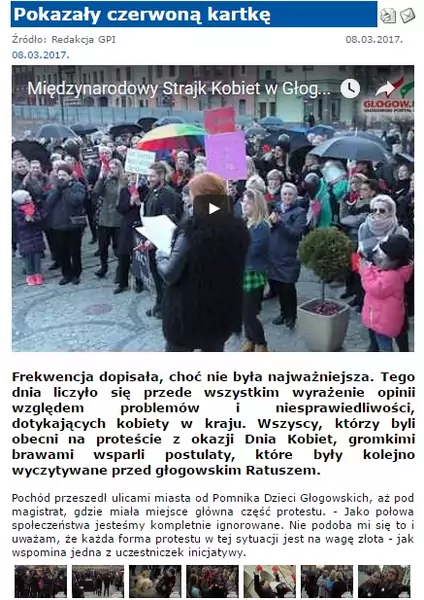 Strajk Kobiet w Głogowie