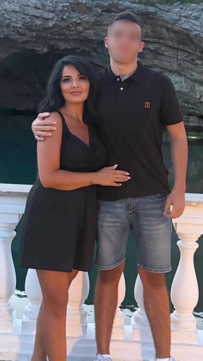 Milena Popović sa sinom