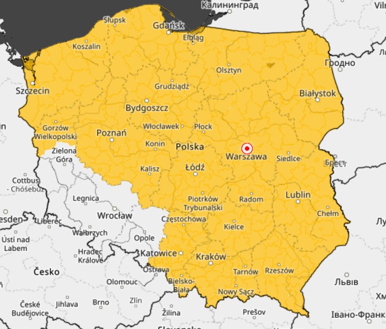 W tych regionach obowiązują ostrzeżenia