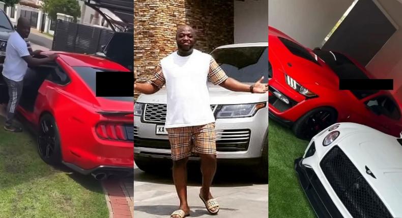 Dr Kofi Abban flaunts his garage filled with exotic cars