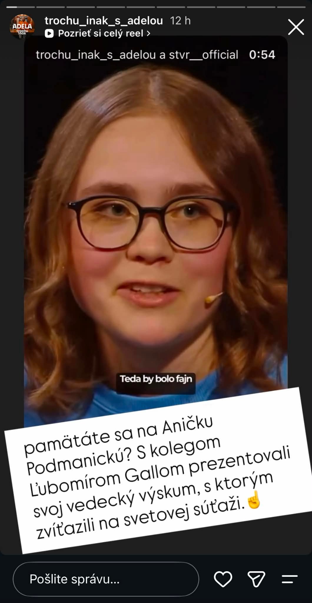 Adela Vinczeová poňala výzvu originálne. 