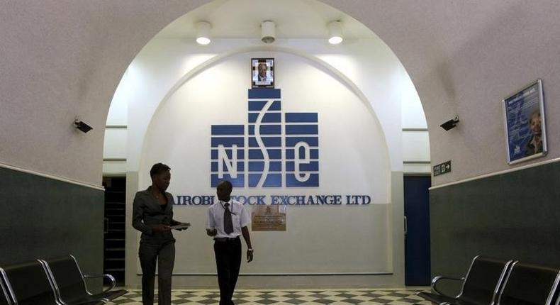 Investors walk out of the Nairobi Stock Exchange in Kenya's capital Nairobi, in a file photo. REUTERS/Noor Khamis