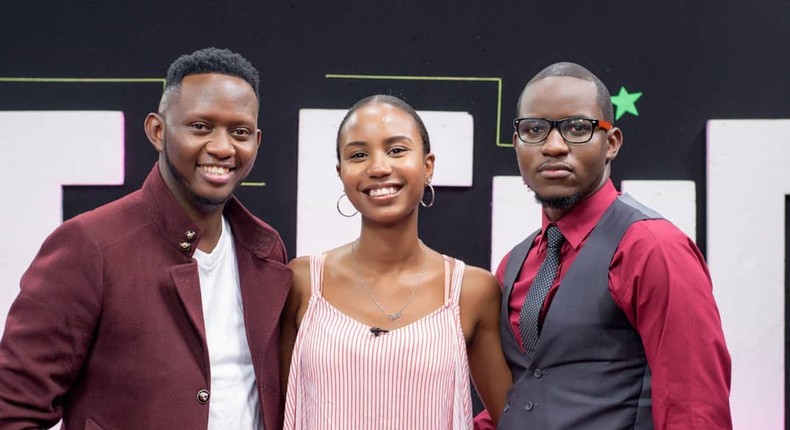 Daddie Marto, Mariam Bishar and Nick Kwach