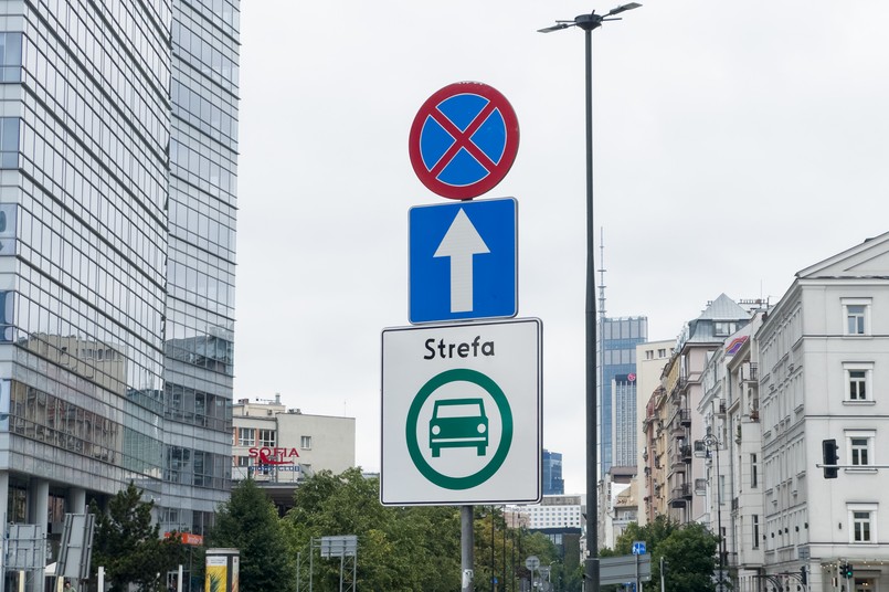 Strefa czystego transportu, znak D-54