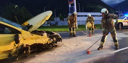 Wypadek Polaków w Austrii. Wszyscy byli pijani. Nie wiadomo, kto prowadził