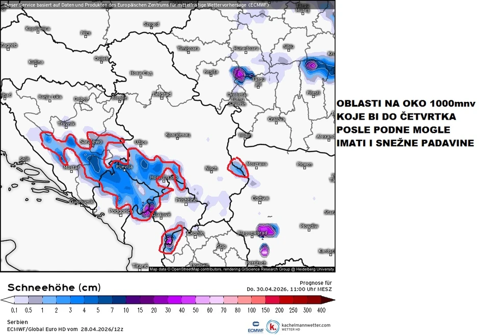 Sneg na visokim planinama