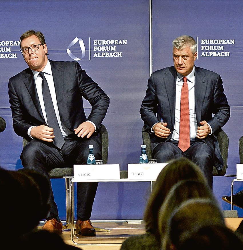 Aleksandar Vučić i Hašim Tači